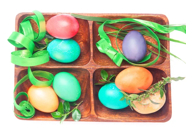 Easter set of handmade eggs — Stock Photo, Image