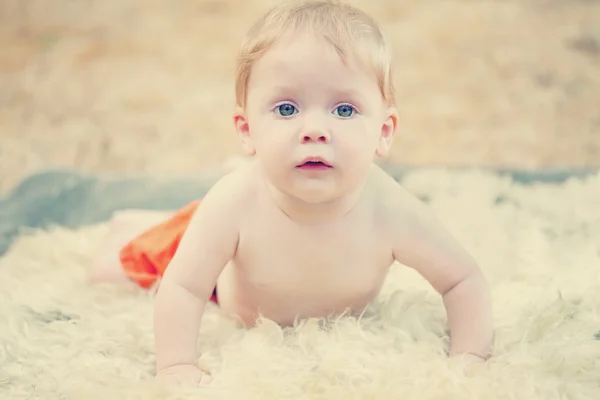 Baby jongen portret stijl — Stockfoto