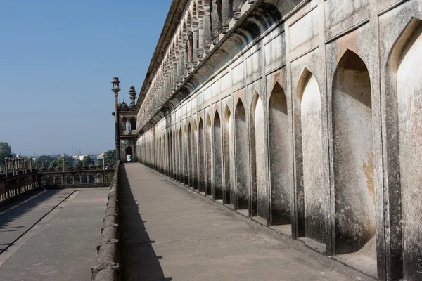 Íves fal a mogul szentély Bara Imambara a Lucknow — Stock Fotó