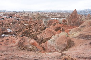 Kapadokya, Türkiye kayalık oluşumlar ile peyzaj