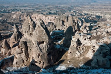 Rock valley in Cappadocia, Turkey. clipart