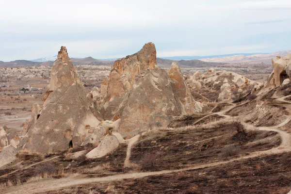 Harika Peri bacaları benzersiz Kapadokya bölgesi — Stok fotoğraf