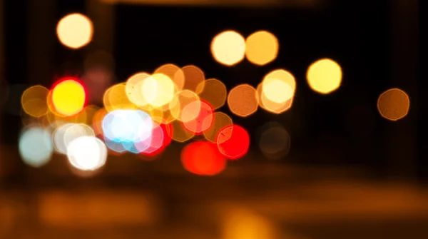 City night bokeh. Abstract background — Stock Photo, Image