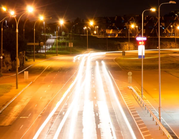 Modern city highway at night. — Stock Photo, Image