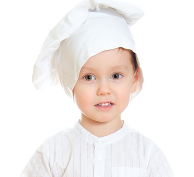 aşçı şirin küçük çocuk