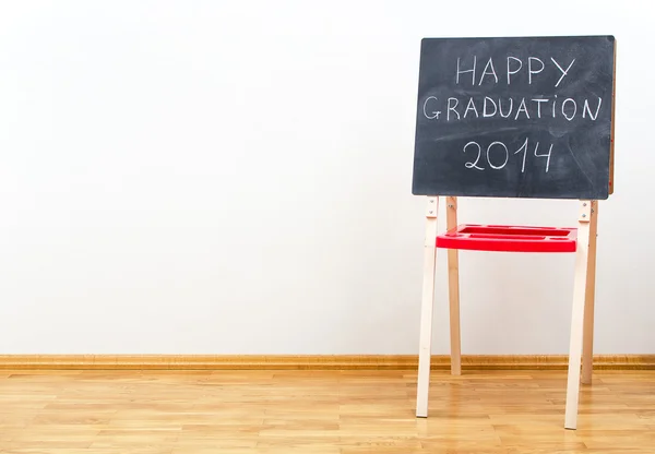 Text written with chalk on blackboard — Stock Photo, Image