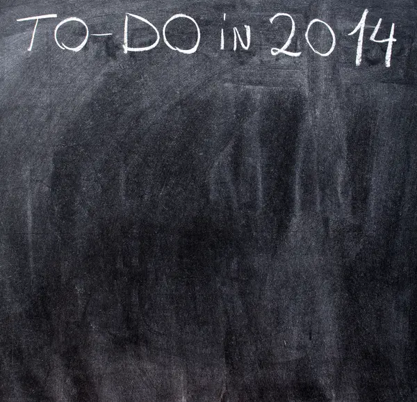 To do リストに空の黒板の 2014 年 — ストック写真
