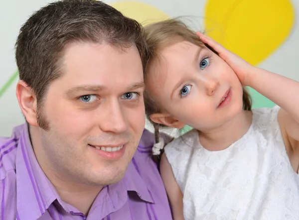 Retrato familiar: Padre e hija — Foto de Stock