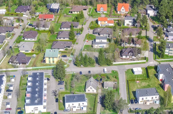 Vista aérea de los suburbios — Foto de Stock