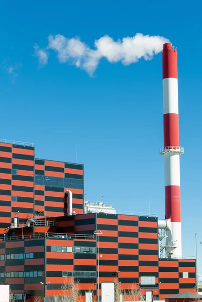 Eco-friendly peat-fired power station — Stock Photo, Image