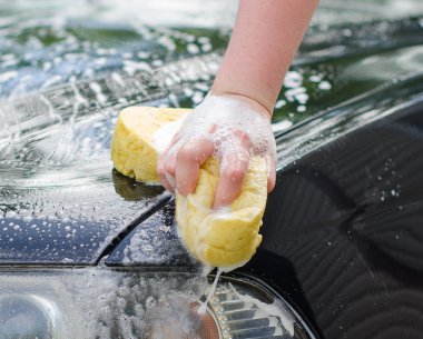 el araba yıkama sarı sünger