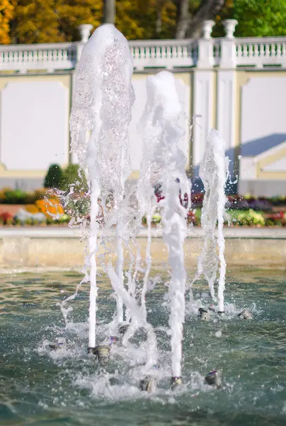 Few fountains in the city park — Stock Photo, Image