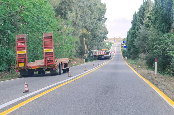 Pembangunan jalan tol baru di Italia — Stok Foto