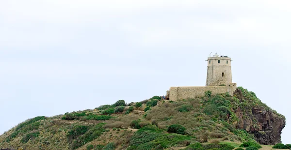 Fortress on the hill on the peninsula. — Stock Photo, Image