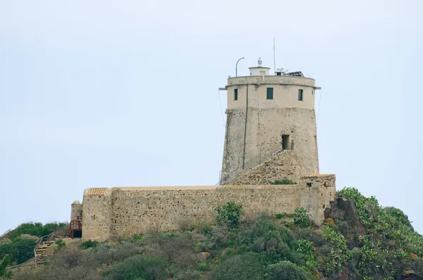 Fortezza sulla collina sulla penisola . — Foto Stock