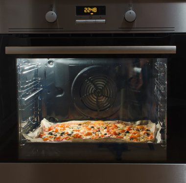 Modern içinde pizza fırınları.