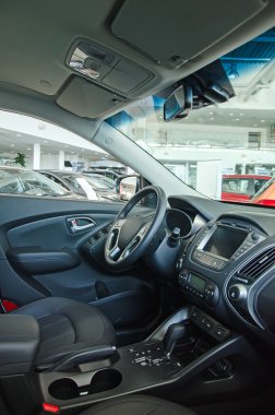 modern, yeni bir araba iç.