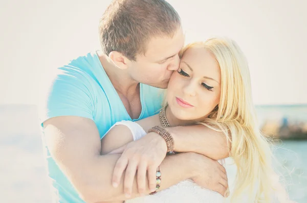 Blond couple kissing Stock Photos, Royalty Free Blond couple kissing