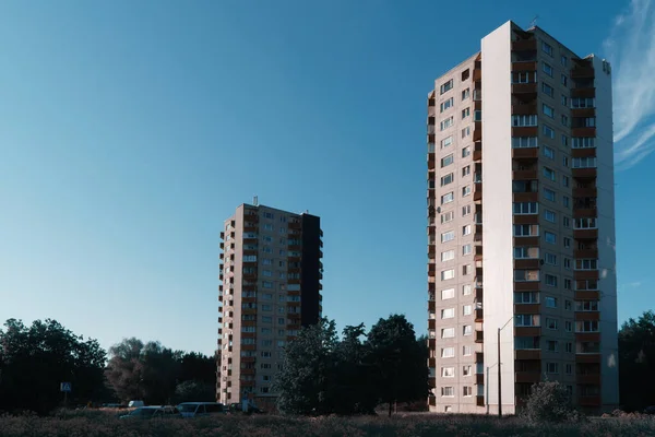 Soviet Style Apartment Building Balconies — Stock Photo, Image