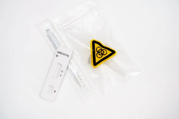Kit Test Nasale Antigene Express Covid — Foto Stock