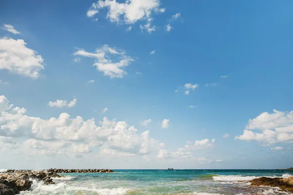 Lucht Wolken Zee Geschikt Voor Achtergrond — Stockfoto