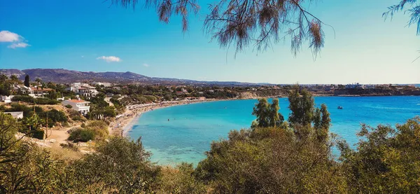 Kıbrıs Paphos Kentindeki Mercan Körfezi Plajı — Stok fotoğraf