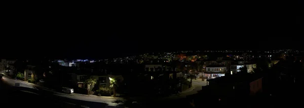 夏天深夜的帕福斯市 — 图库照片