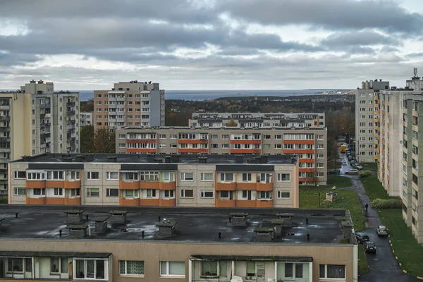 Luftaufnahme Der Katleri Und Paasiku Straßen Lasnamae Tallinn — Stockfoto