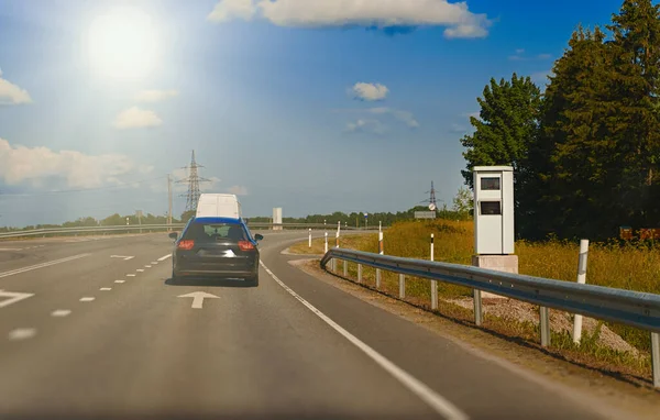 Câmara Velocidade Moderna Auto Estrada — Fotografia de Stock