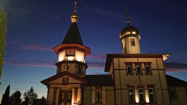 Chiesa Ortodossa Narva Icona Della Chiesa Della Madonna — Video Stock