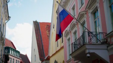 TALLINN, ESTONIA - OCTOBER 21, 2021. Embassy of the Russian Federation in the Republic of Estonia.