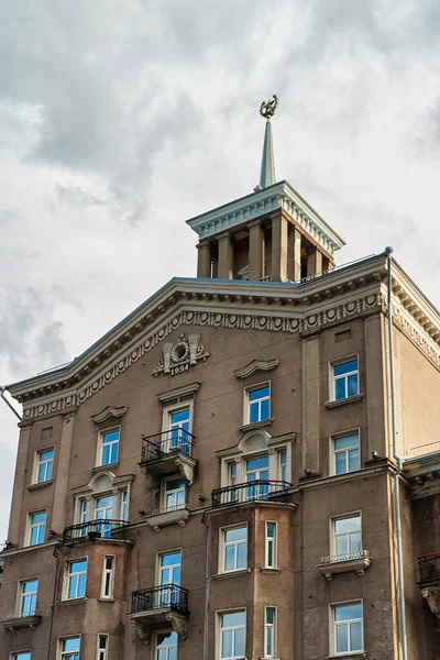 Único Edificio Con Símbolos Soviéticos Tallin — Foto de Stock