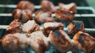 Izgarada leziz domuz şiş..