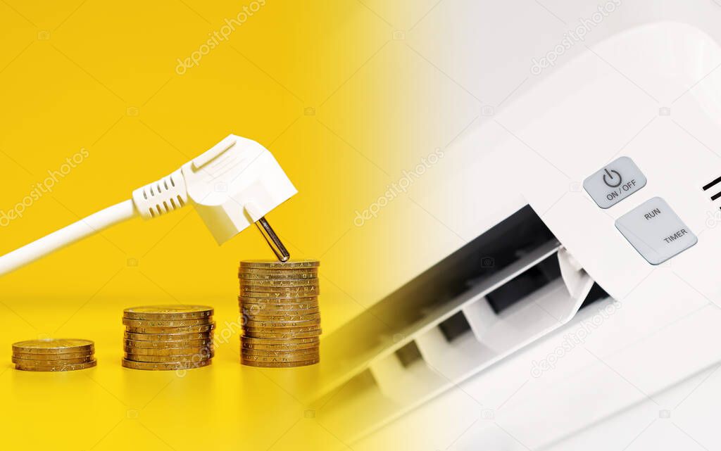 Electricity consumption when using the air-to-air heat pump.