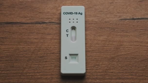 Coronavirus阳性抗原快速检测 — 图库视频影像