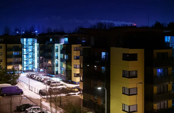 Nuovo Quartiere Moderno Nel Bosco Nel Nord Tallinn — Foto Stock