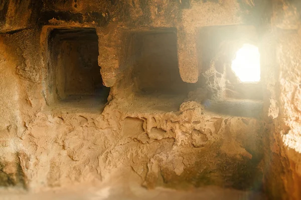 Túmulos Subterrâneos Necrópolis Túmulos Dos Reis Cidade Paphos Chipre — Fotografia de Stock