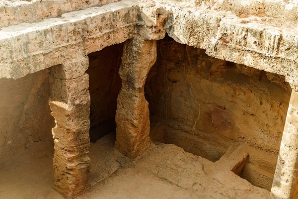 Grobowce Królów Mieście Pafos Cyprze — Zdjęcie stockowe