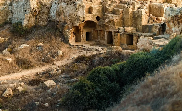 Kıbrıs Paphos Kentindeki Kralların Mezarları — Stok fotoğraf