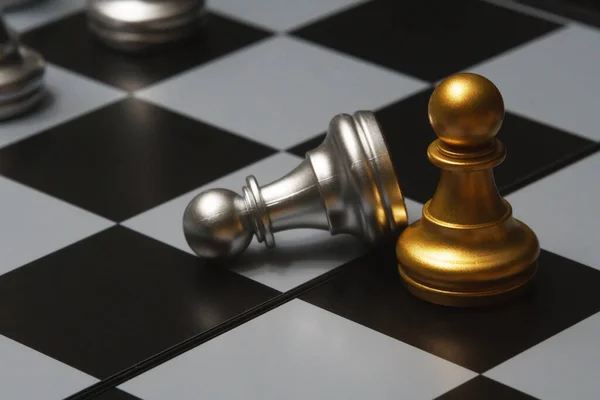 Chess Board Game Pawn Figures Board — Stock Photo, Image