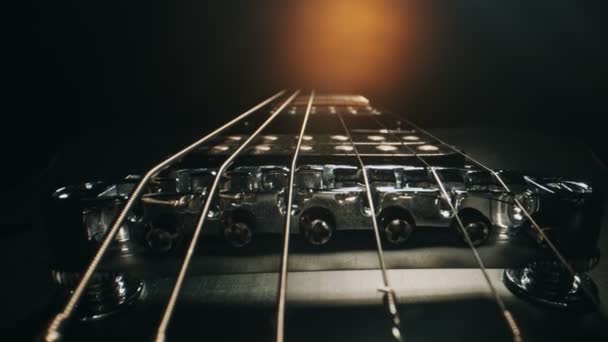 Sei Corde Pickup Chitarra Elettrica — Video Stock