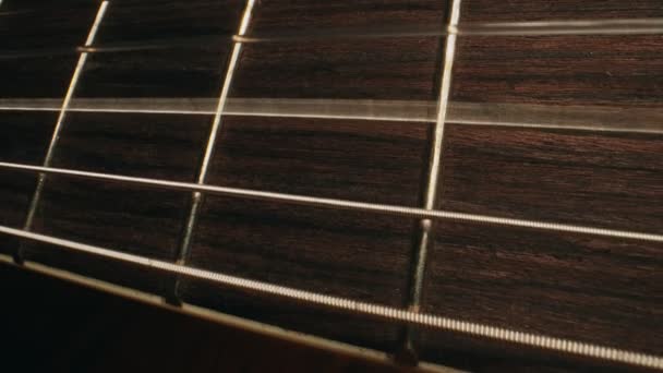 Jeu Cordes Sur Guitare Électrique Semi Acoustique — Video