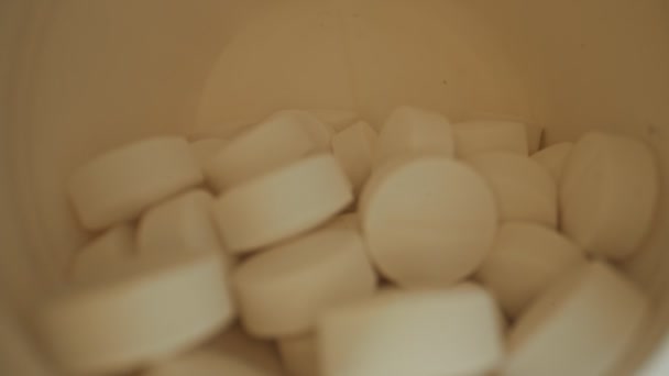 Lot White Pills — Stock video