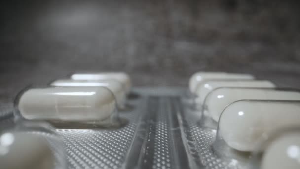 白い錠剤がたくさん — ストック動画