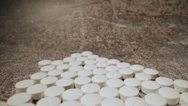 Lot White Pills — Stock video