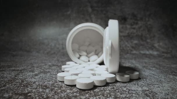 Lot White Pills — Vídeo de Stock