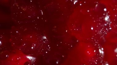Macro view of pomegranate fruit. Powerful antioxidant.