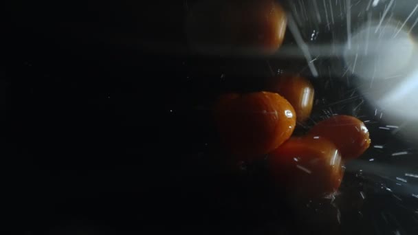 Falling Kumquats Strengthens Immunity Relieves Hangover Syndrome — Stockvideo