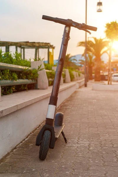 Scooter Électrique Dans Rue Été — Photo