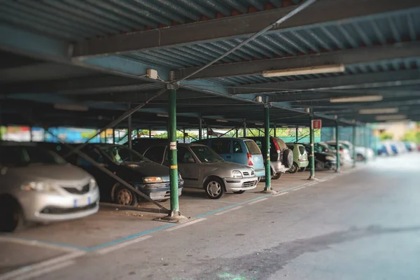 Two Level Car Parking Italy — Φωτογραφία Αρχείου